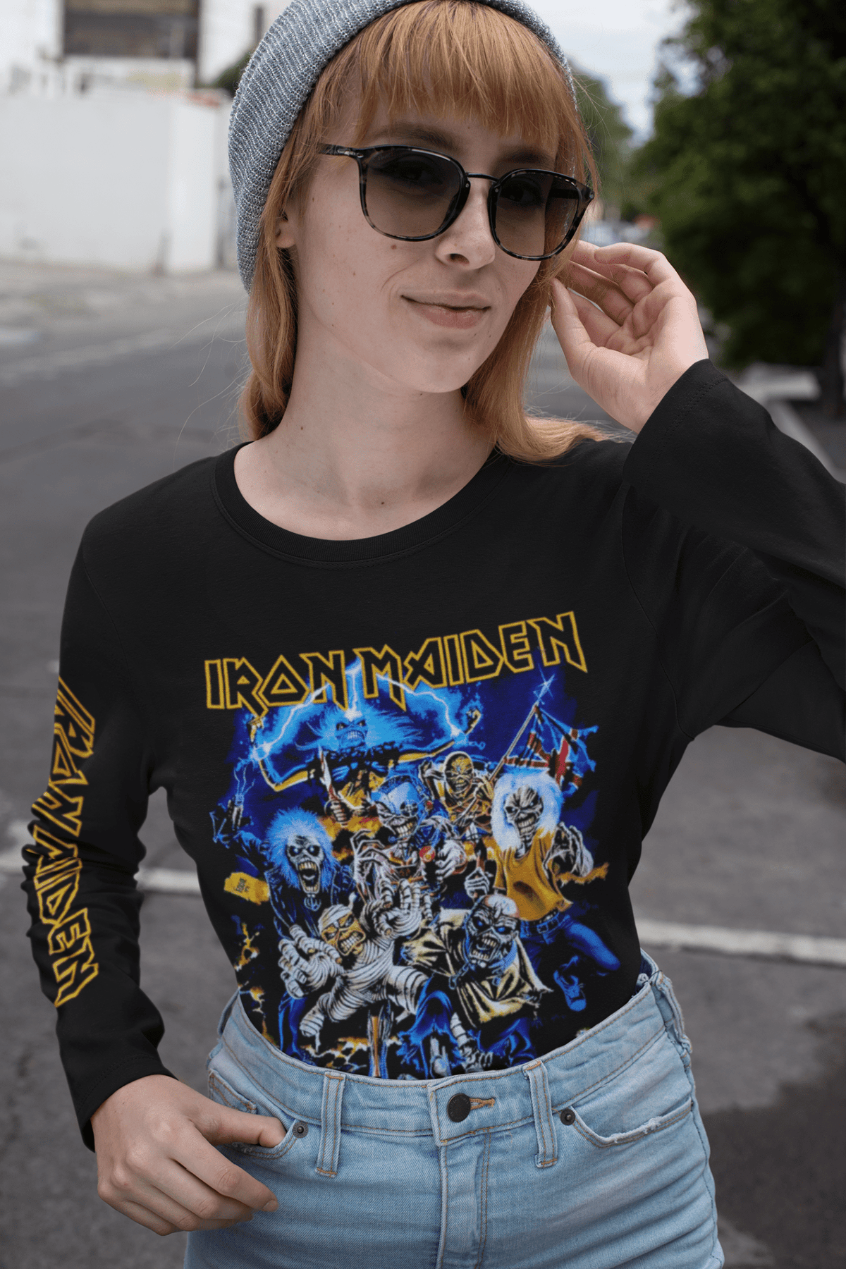 Polera Iron Maiden Beast Of The Beast Manga Larga - amplitudmodulada