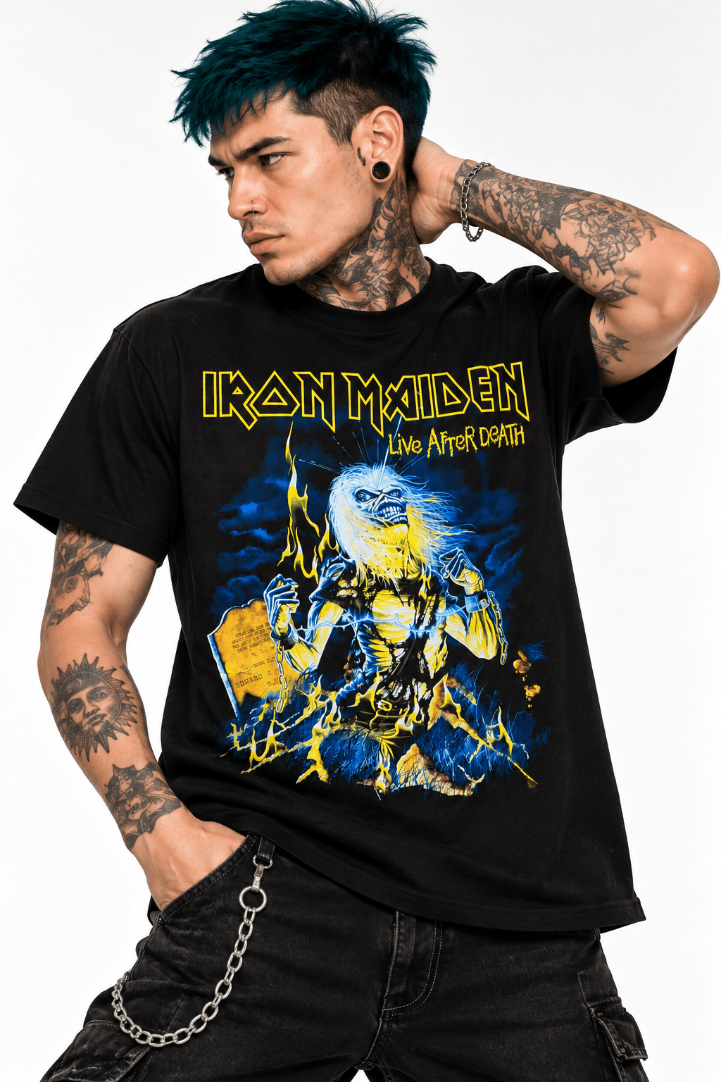 Polera Iron Maiden Live After Death - amplitudmodulada