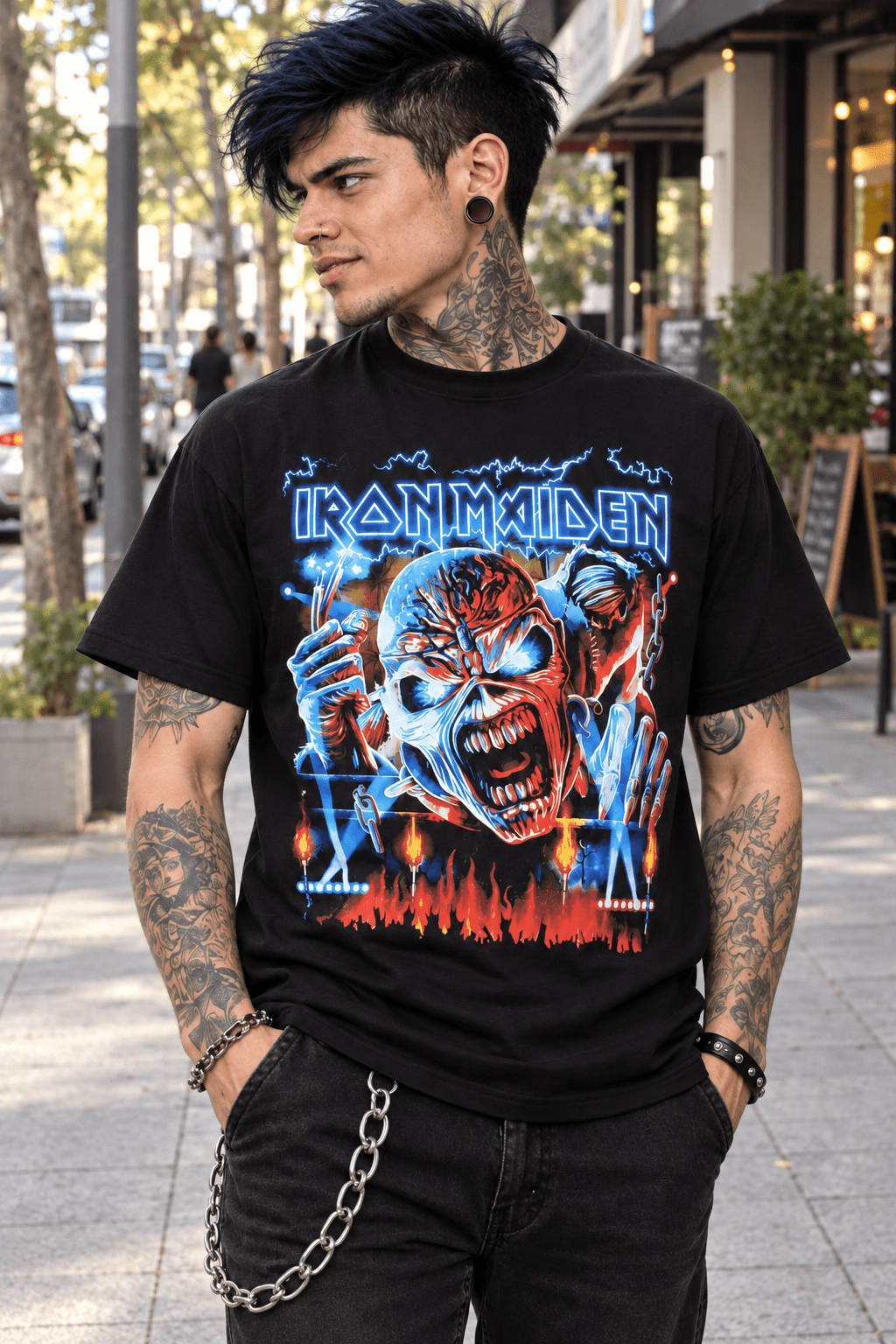 Polera Iron Maiden Run For Your Lives tour 2026 - amplitudmodulada