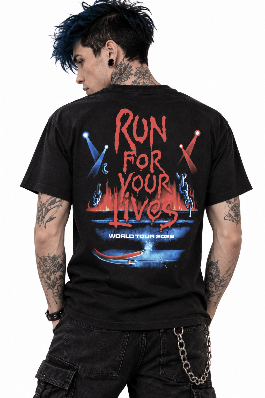 Polera Iron Maiden Run For Your Lives tour 2026 - amplitudmodulada