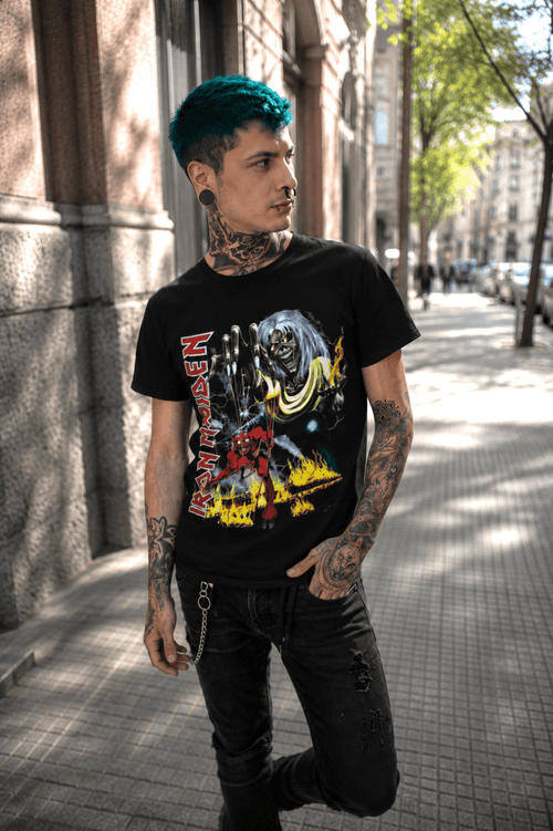 Polera Iron Maiden The Number Of The Beast - amplitudmodulada