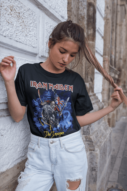 Polera Iron Maiden The Trooper KIDS - amplitudmodulada