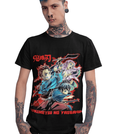 polera kimetsu no yaiba tanjiro, tokito y mitsuri - amplitudmodulada