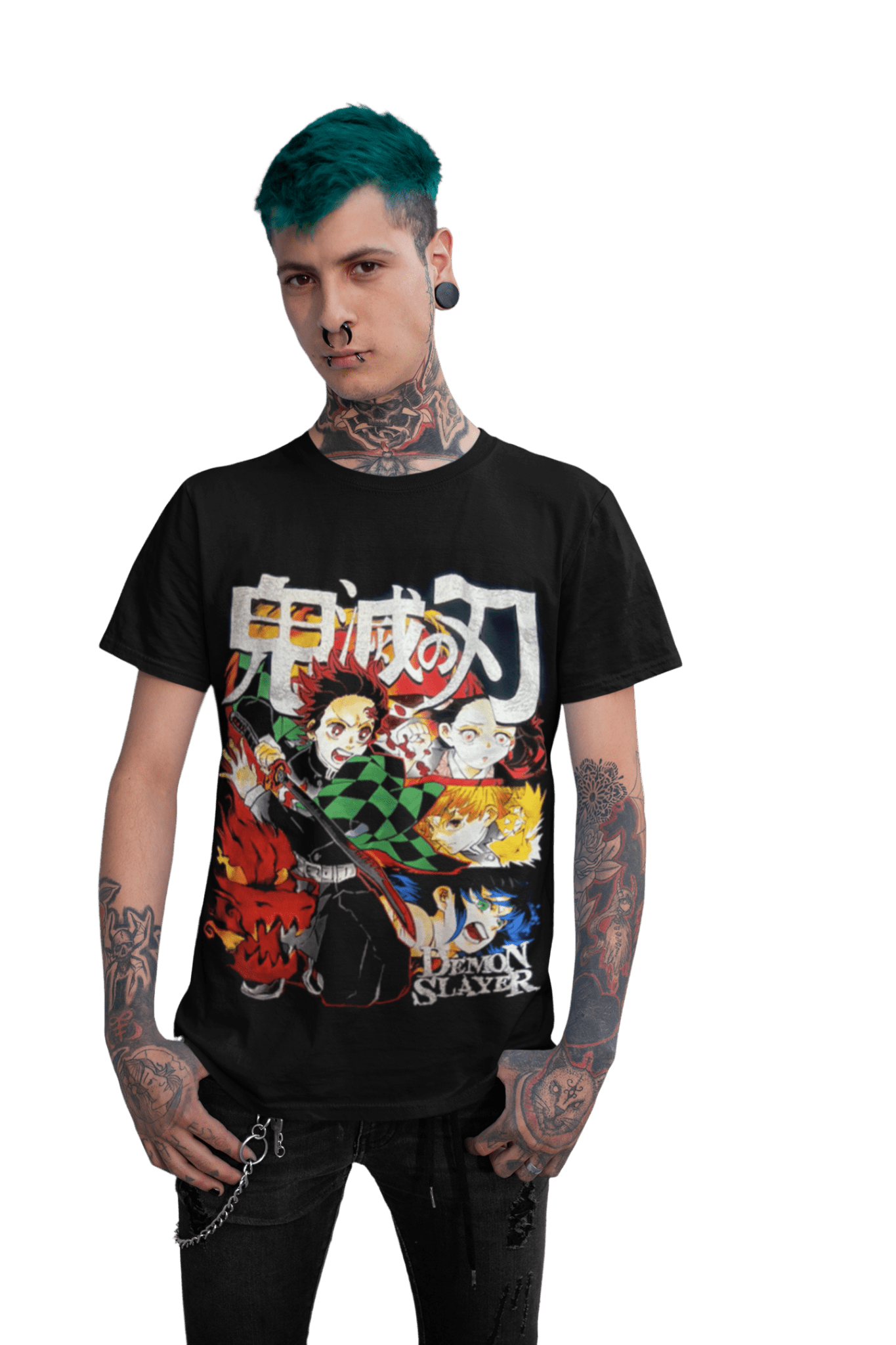 polera Kimetsu no Yaiba personajes - amplitudmodulada