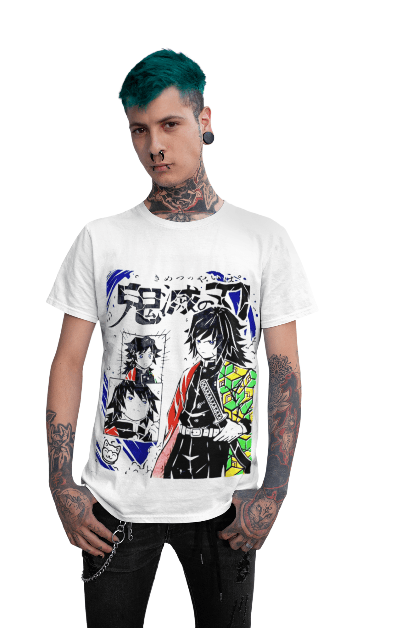 Poleras kimetsu no yaiba blanca - amplitudmodulada