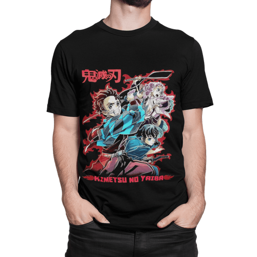 polera kimetsu no yaiba tanjiro, tokito y mitsuri - amplitudmodulada