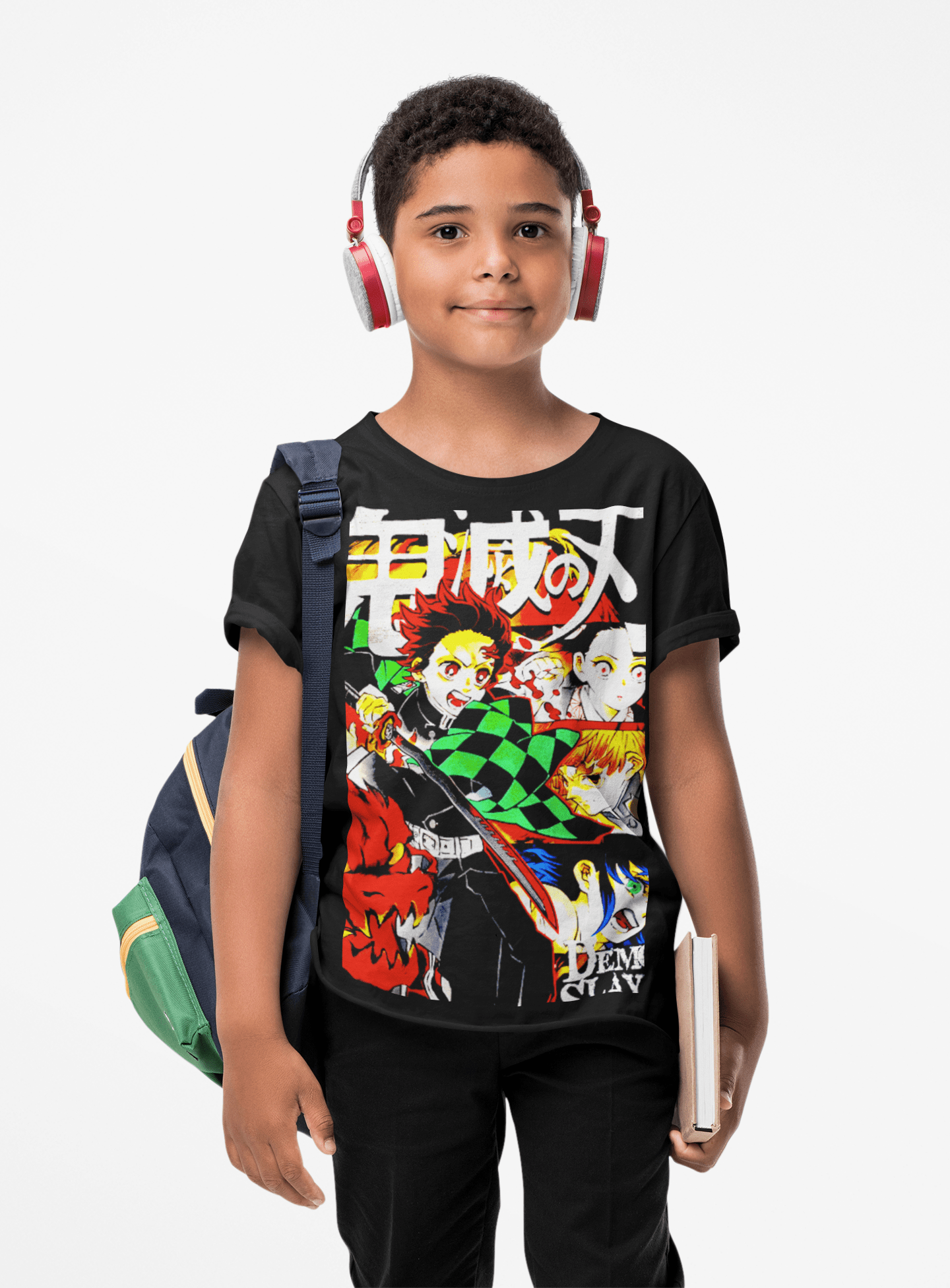 polera Kimetsu no Yaiba personajes - amplitudmodulada