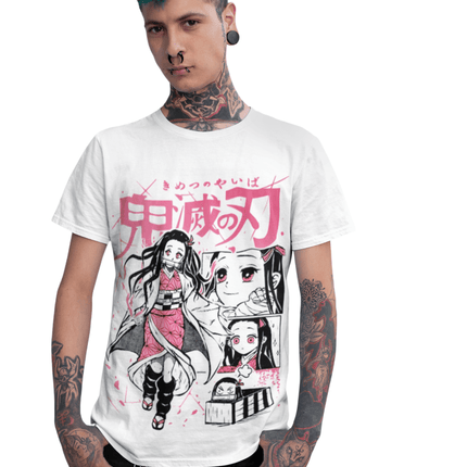 Poleras kimetsu no yaiba blanca - amplitudmodulada