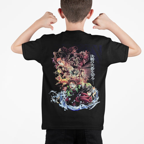 Polera Kimetsu no Yaiba Castillo infinito KIDS - amplitudmodulada