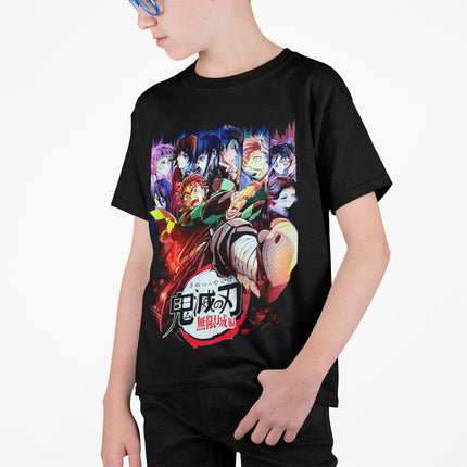 Polera Kimetsu no Yaiba Castillo infinito KIDS - amplitudmodulada
