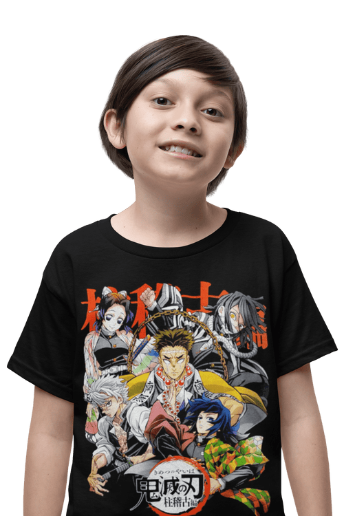 Polera Kimetsu No Yaiba Pilares KIDS - amplitudmodulada