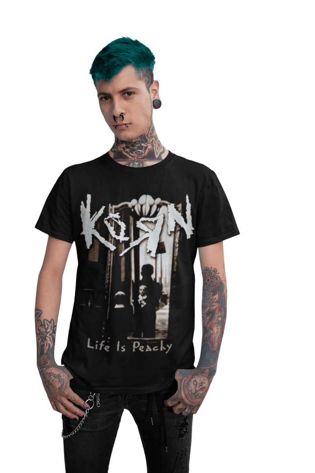 Polera KORN life is peachy - amplitudmodulada