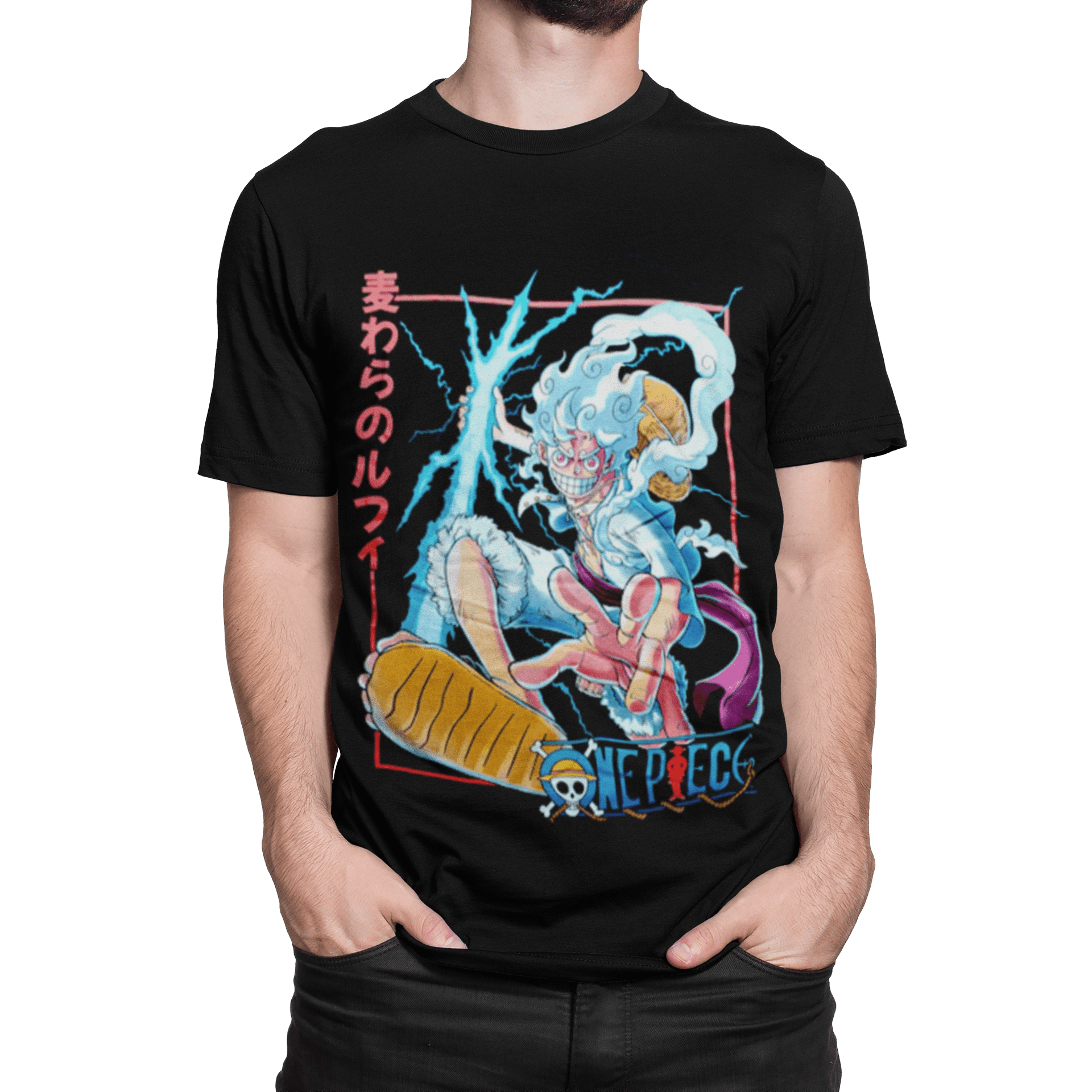 Polera Gear 5 Luffy recuadro - amplitudmodulada