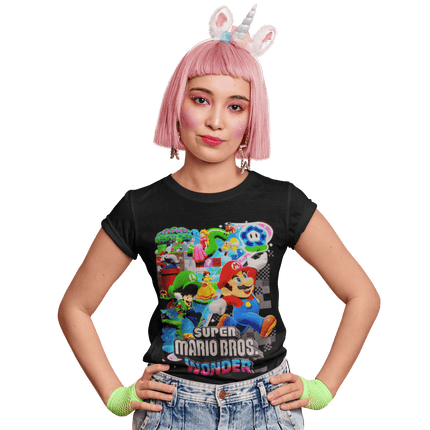 Polera Mario Wonder - amplitudmodulada