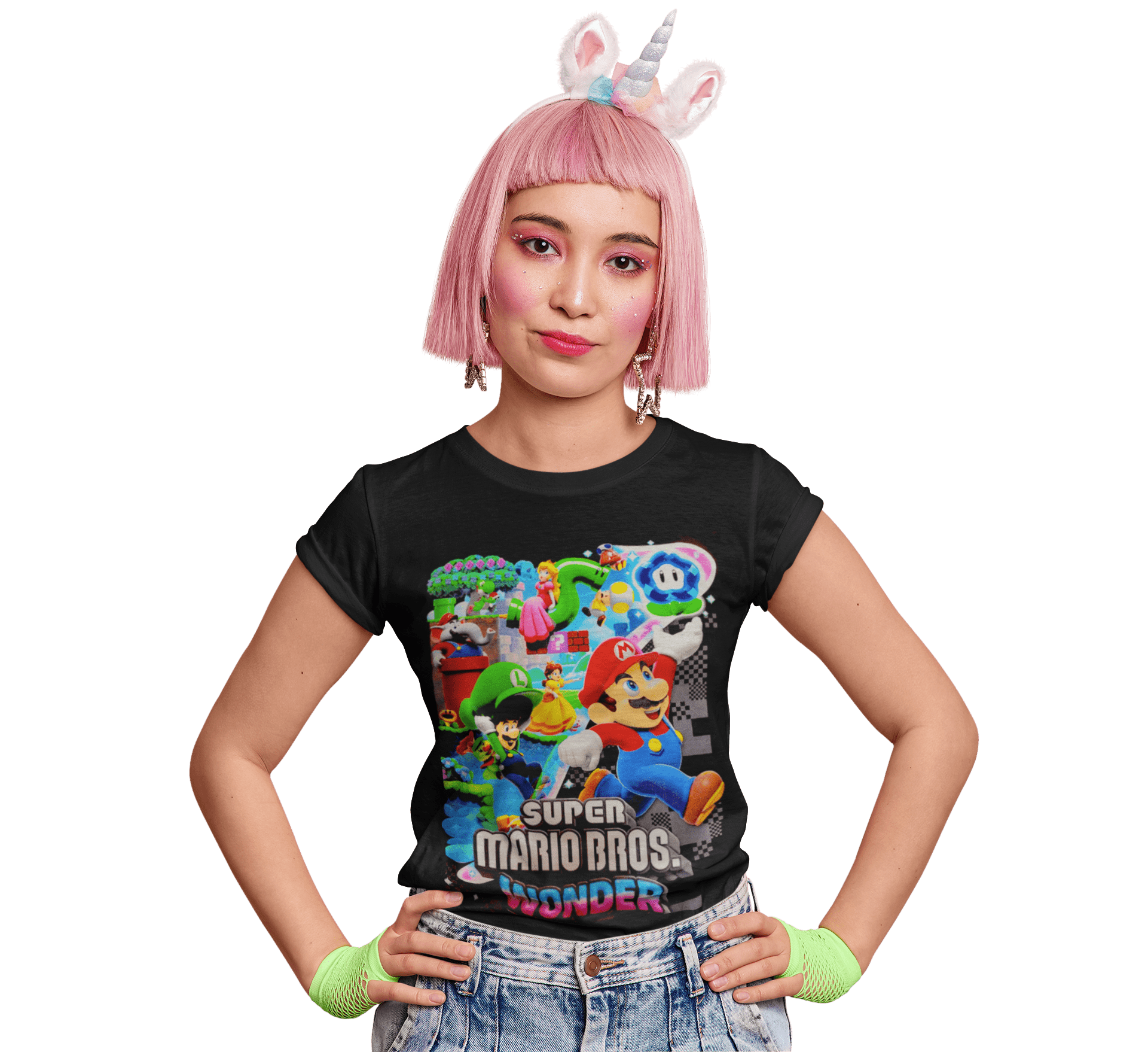 Polera Mario Wonder - amplitudmodulada