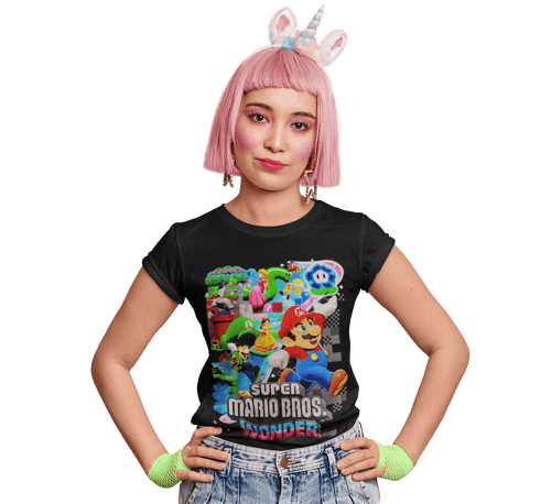Polera Mario Wonder - amplitudmodulada