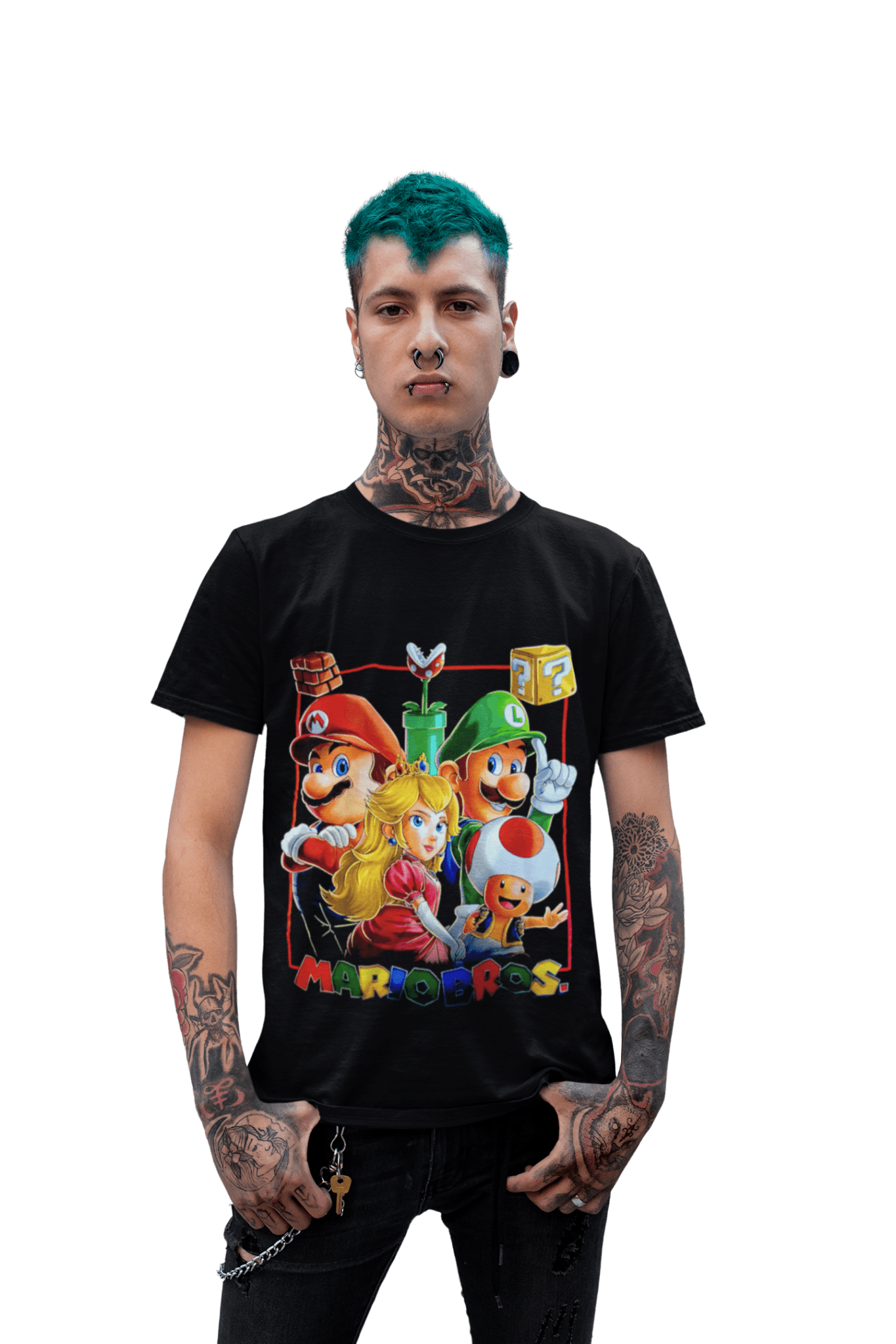 polera mario bros & bowser - amplitudmodulada