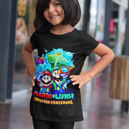 Polera Mario Luigi Brothership KIDS - amplitudmodulada