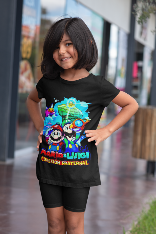 Polera Mario Luigi Brothership KIDS - amplitudmodulada