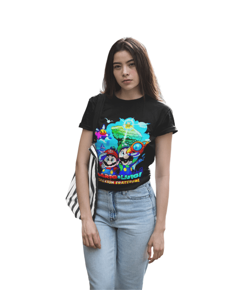 Polera Mario Luigi Brothership KIDS - amplitudmodulada