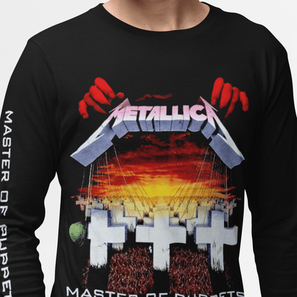 Polera Master Of Puppets Manga Larga - amplitudmodulada