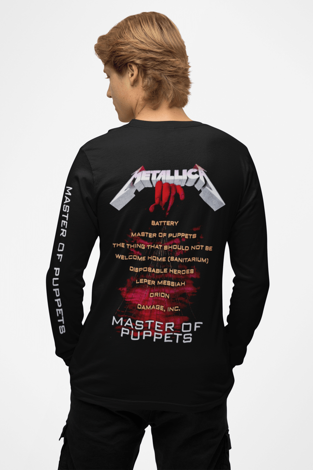 Polera Master Of Puppets Manga Larga - amplitudmodulada