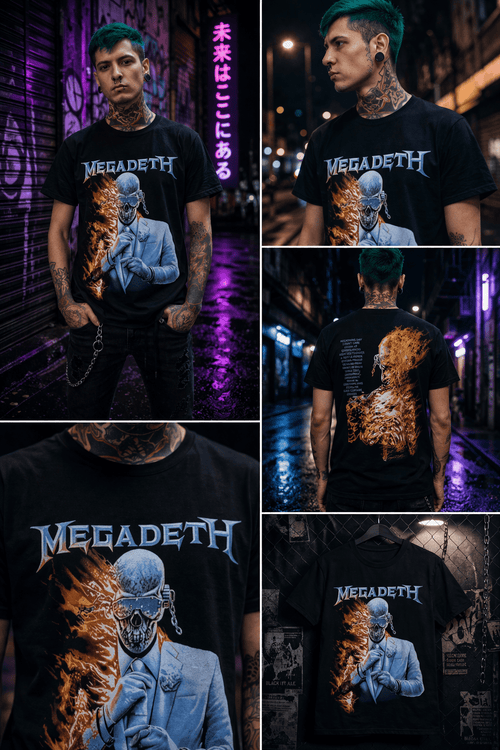 Polera Megadeth Tour 2026 - amplitudmodulada