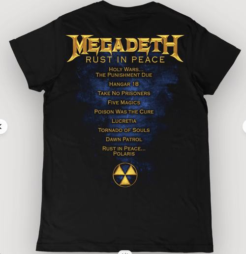 Polera Megadeth Rust In Peace - amplitudmodulada