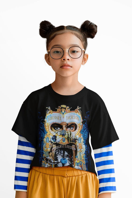 Polera Michael Jackson Dangerous KIDS - amplitudmodulada