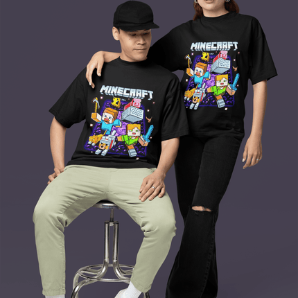 Polera Minecraft Amigos - amplitudmodulada
