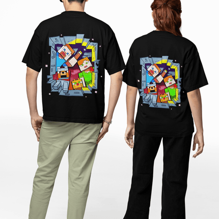 Polera Minecraft Amigos - amplitudmodulada