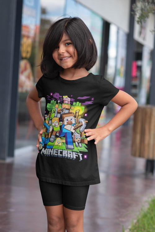 Polera Minecraft Chancho Rey KIDS - amplitudmodulada