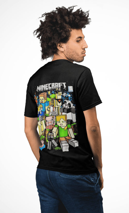 Polera Minecraft personajes - amplitudmodulada