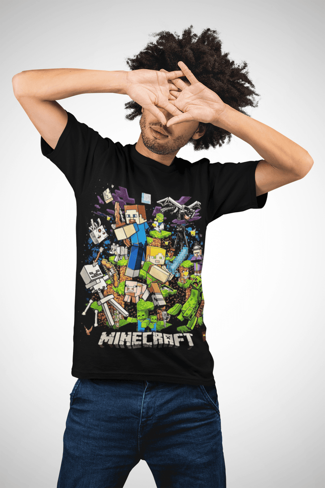 Polera Minecraft personajes - amplitudmodulada