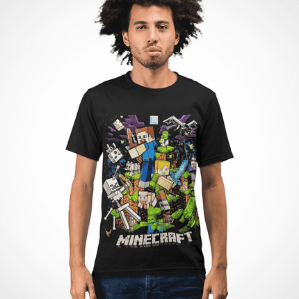 Polera Minecraft personajes - amplitudmodulada
