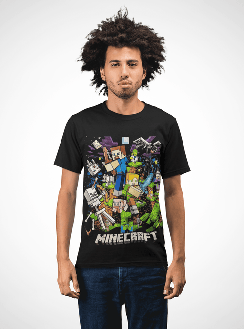 Polera Minecraft personajes - amplitudmodulada