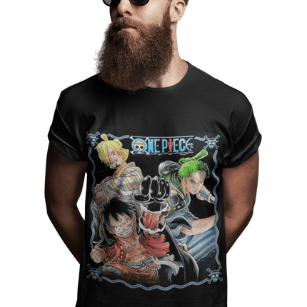 polera one piece luffy, Sanji y zoro - amplitudmodulada