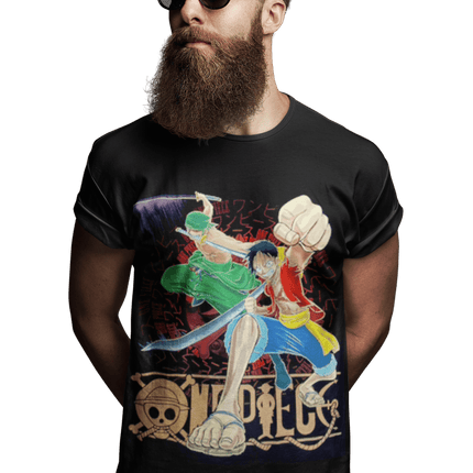 polera luffy & zoro - amplitudmodulada