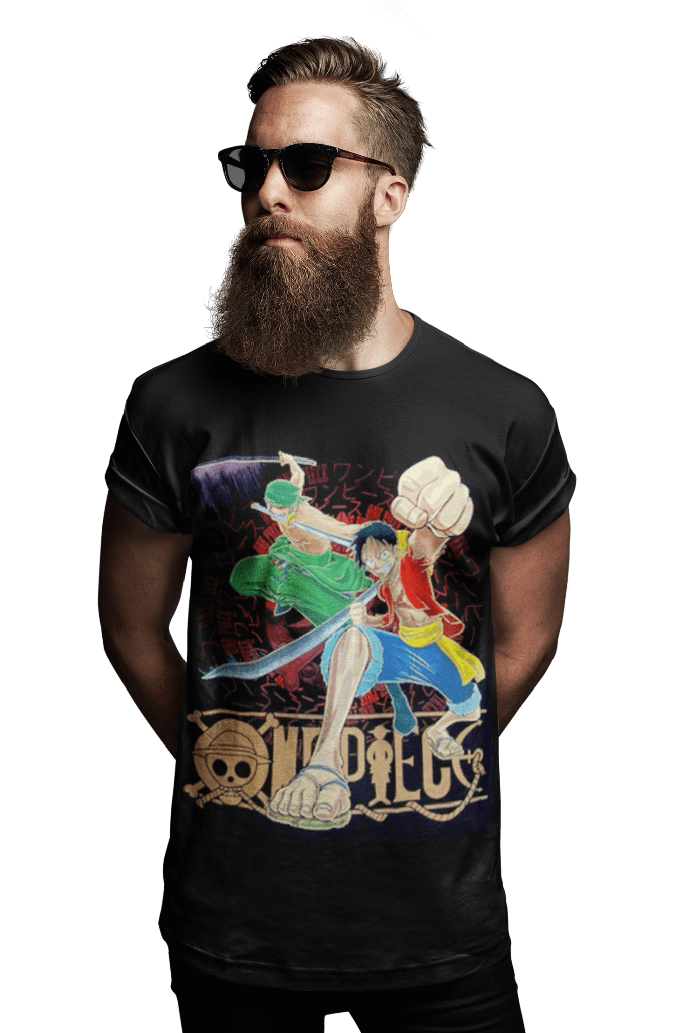 polera luffy & zoro - amplitudmodulada