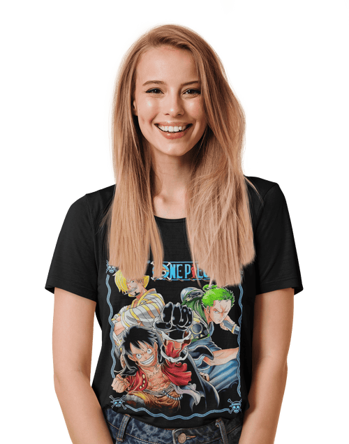 polera one piece luffy, Sanji y zoro - amplitudmodulada