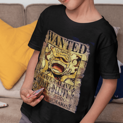 polera one piece ¡luffy se busca! - amplitudmodulada