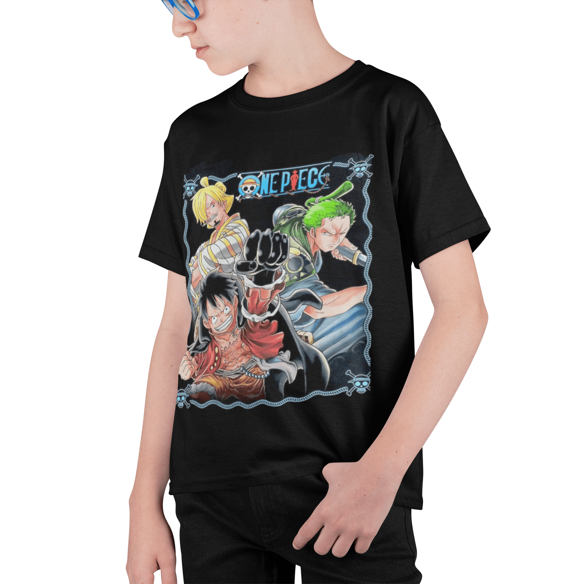 polera one piece luffy, Sanji y zoro - amplitudmodulada