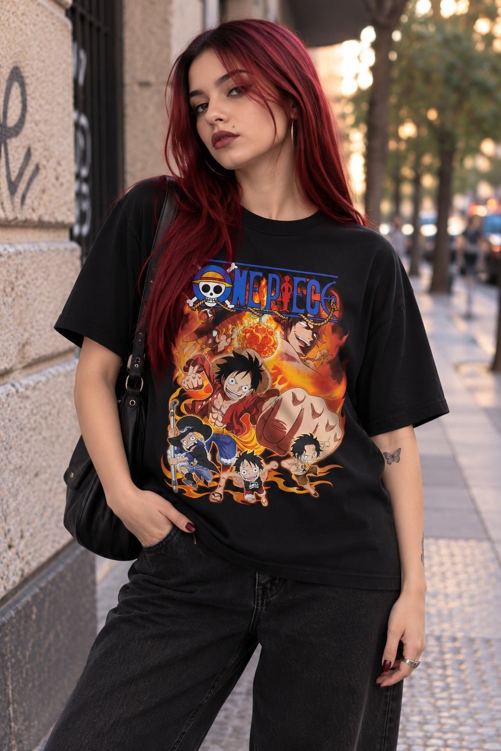 Polera One Piece - Hermanos Sabo, Luffy, Ace - amplitudmodulada