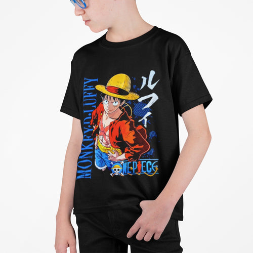 Polera One Piece Monkey D Luffy II KIDS - amplitudmodulada