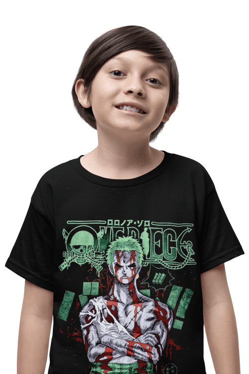 Polera One Piece Zoro Roronoa NIÑOS - amplitudmodulada