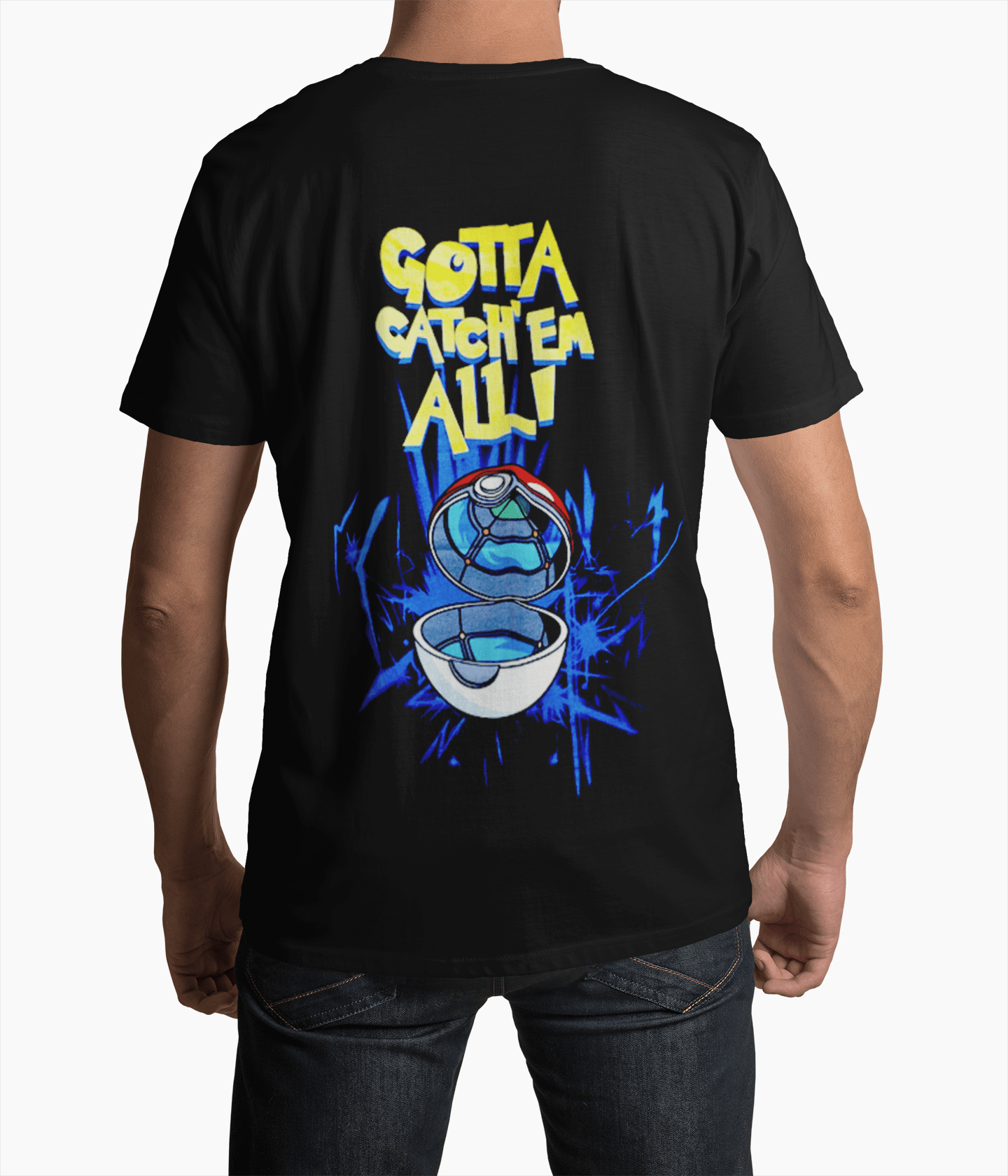 Polera Pokemon Gotta Cash em all!! - amplitudmodulada