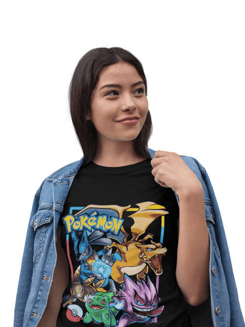 Polera Pokemon Acuarela - amplitudmodulada