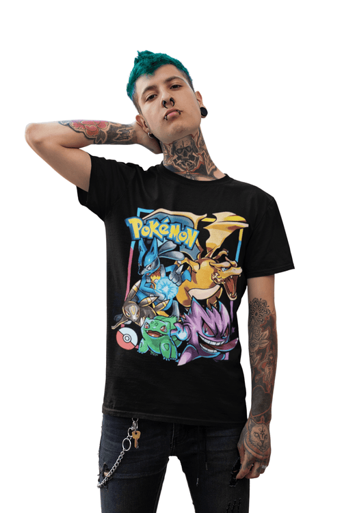 Polera Pokemon Acuarela - amplitudmodulada