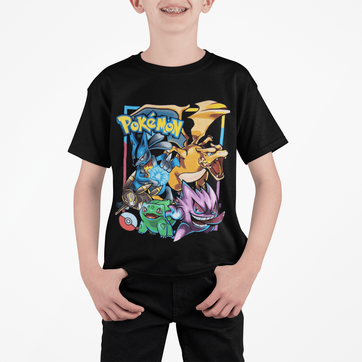 Polera Pokemon Acuarela KIDS - amplitudmodulada