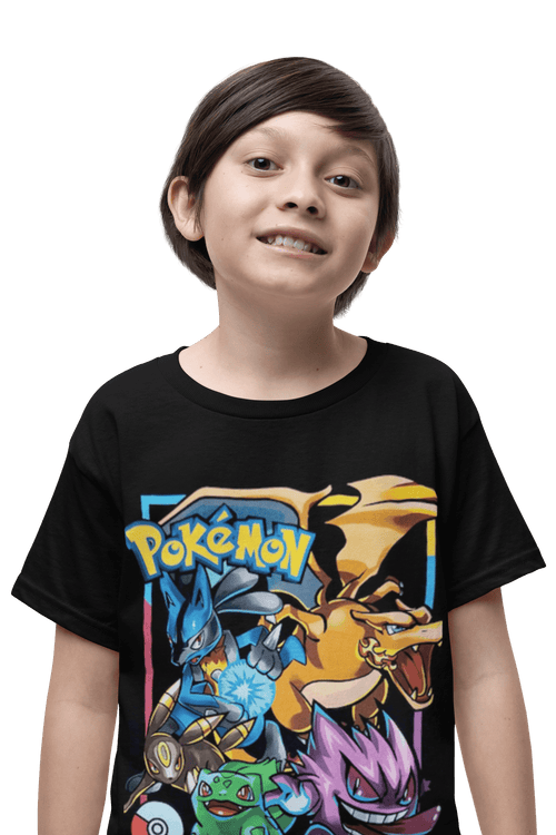 Polera Pokemon Acuarela KIDS - amplitudmodulada